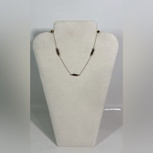 14K Solid Yellow Gold Tiger's Eye Quartz Necklace & Earrings Set